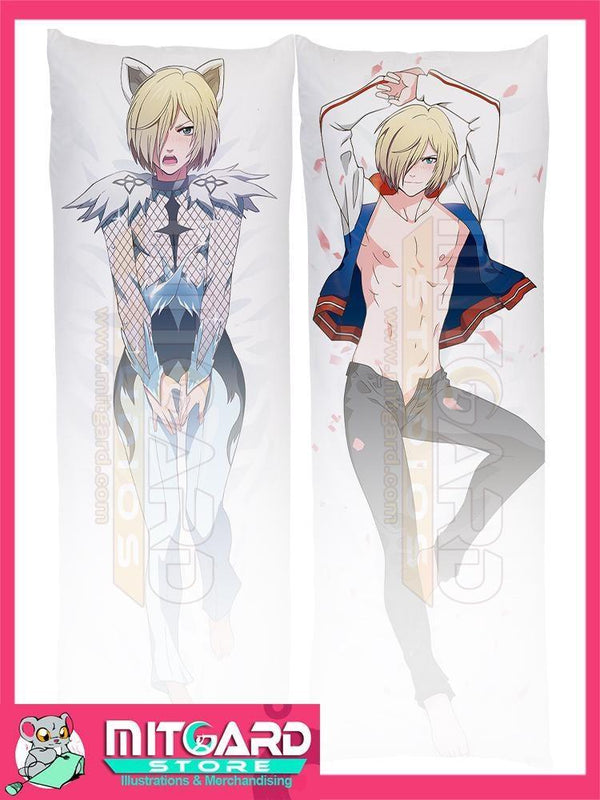 YURI ON ICE!!! Yuri Plisetsky V1 Body pillow case Dakimakura - 50cmx160cm / Velvet / 2 Sides Printed - 1